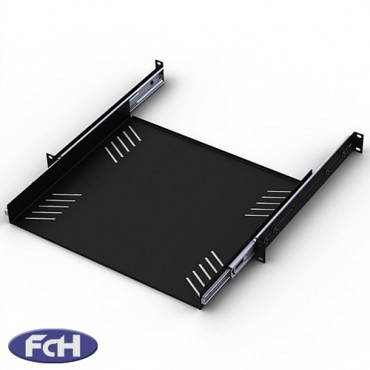 1u Sliding Rack Shelf - 380mm Depth